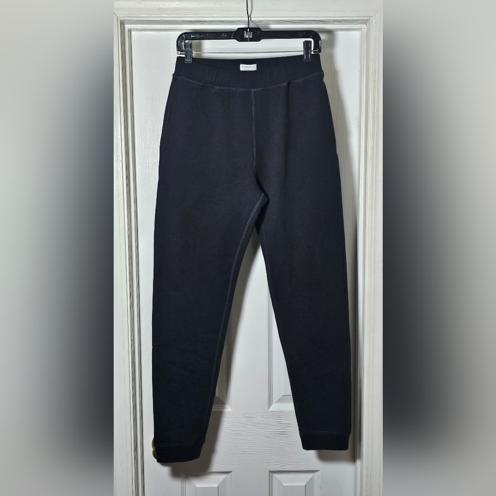 Sunspel Loopback Sweatpants Size Small Black Cotton Luxury Pockets